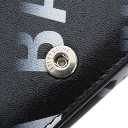 BALENCIAGA バレンシアガ 594312 ロゴモチーフ ミニウォレット 三つ折り 二つ折り財布（小銭入れあり） カーフ レディース 中古