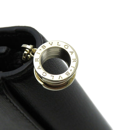 BVLGARI ブルガリ ロゴ ビーゼロワンモチーフ 三つ折り 二つ折り財布（小銭入れあり） カーフ レディース 中古