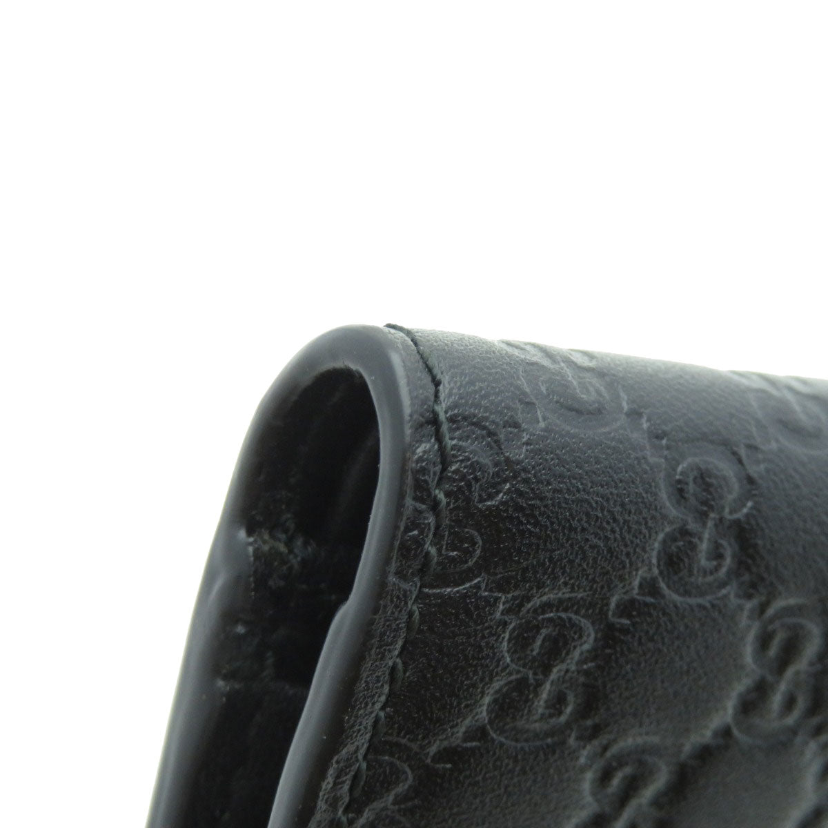 GUCCI グッチ 150413 GGシグネチャー マイクロシマ アウトレット 二つ折り財布（小銭入れあり） カーフ レディース 中古