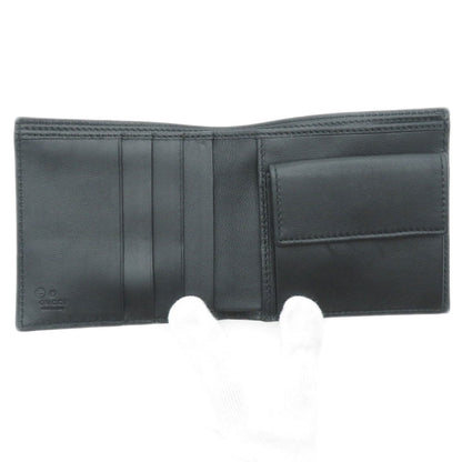GUCCI グッチ 150413 GGシグネチャー マイクロシマ アウトレット 二つ折り財布（小銭入れあり） カーフ レディース 中古