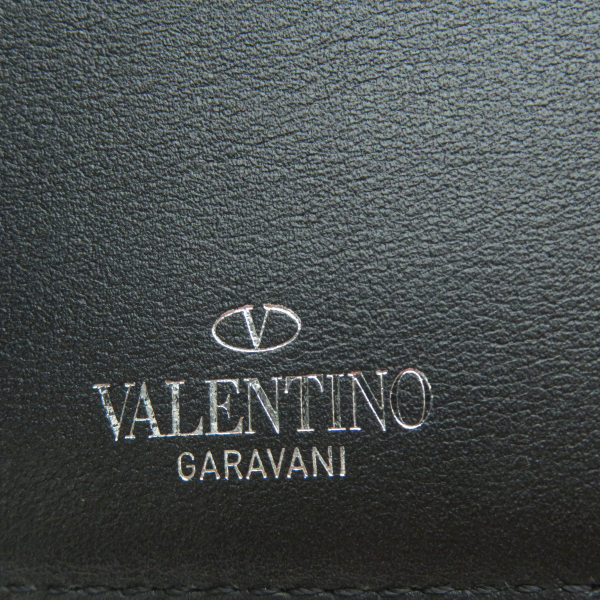 VALENTINO GARAVANI ヴァレンチノガラバーニ 刺繍モチーフ 二つ折り財布（小銭入れなし） ナイロン メンズ 中古
