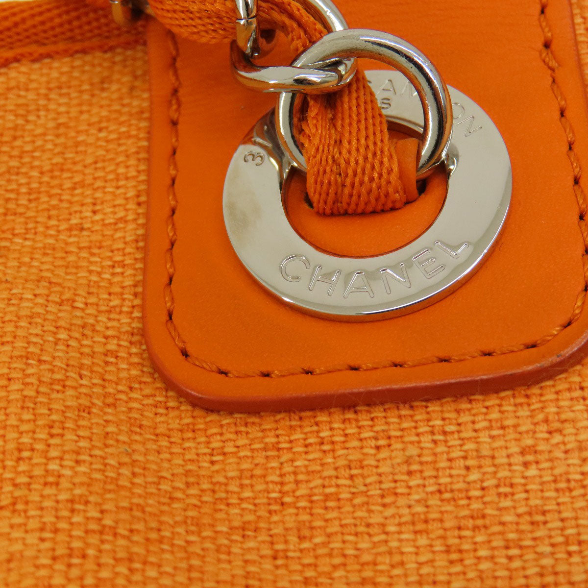 CHANEL シャネル ドーヴィル ボーリングバッグ シルバー金具 2WAY ショルダーバッグ キャンバス レディース 中古