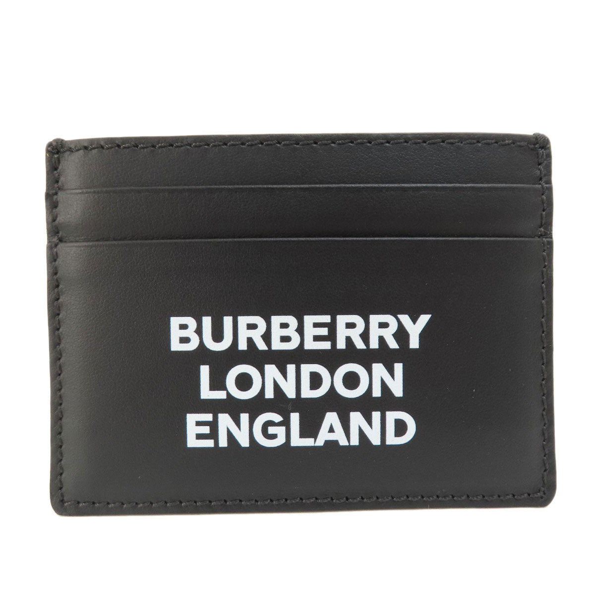 BURBERRY バーバリー ロゴ カードケース レザー レディース 中古