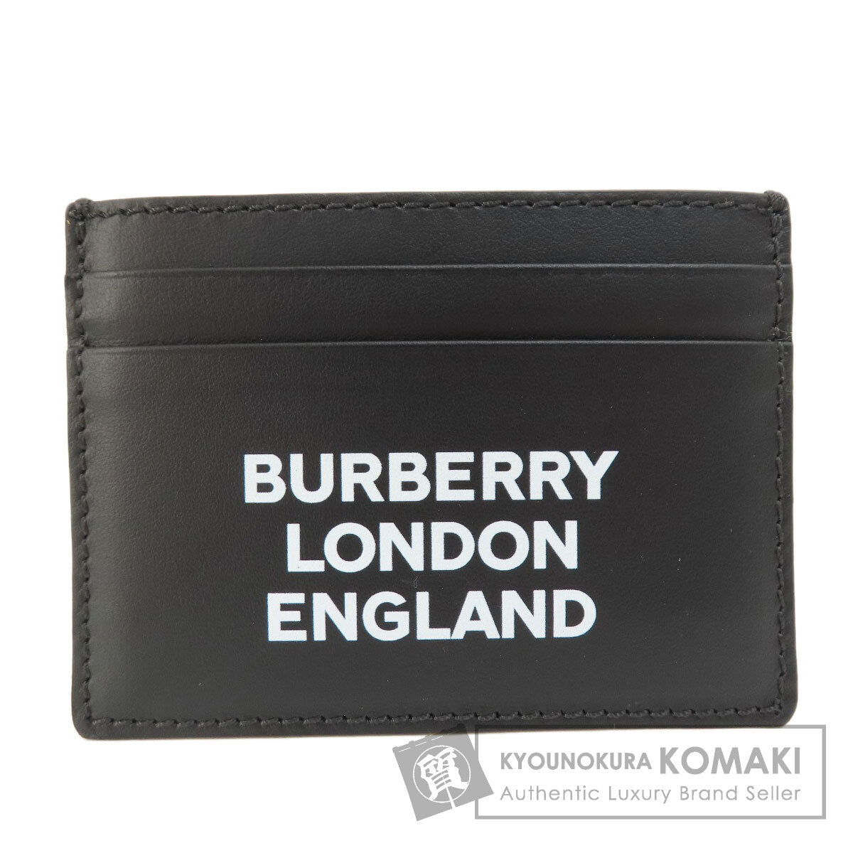 BURBERRY バーバリー ロゴ カードケース レザー レディース 中古