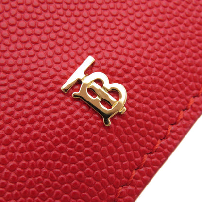 BURBERRY バーバリー ロゴ金具 三つ折り 二つ折り財布（小銭入れあり） カーフ レディース 中古