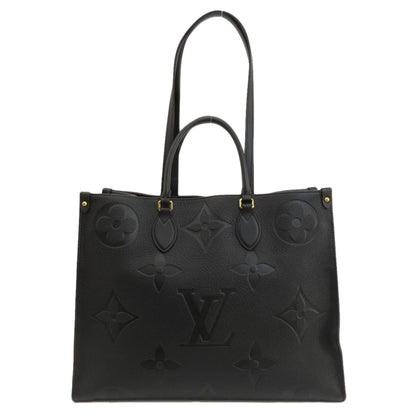 LOUIS VUITTON ルイヴィトン M44925 オンザゴーGM ノワール トートバッグ アンプラント レディース 中古