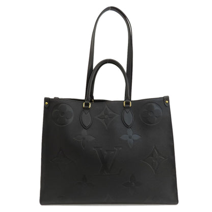 LOUIS VUITTON ルイヴィトン M44925 オンザゴーGM ノワール トートバッグ アンプラント レディース 中古