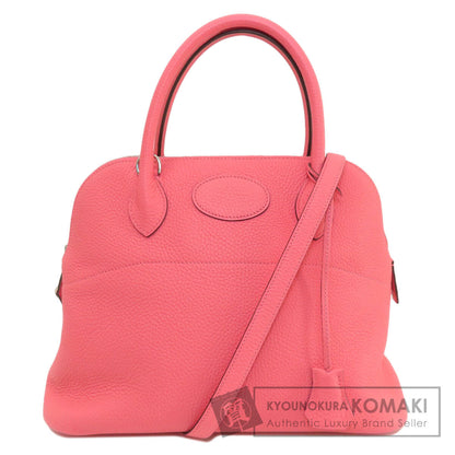 HERMES エルメス ボリード31 ローズアザレ シルバー金具 ハンドバッグ トリヨン レディース 中古