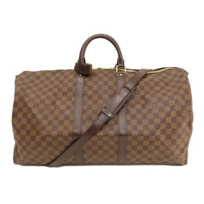 LOUIS VUITTON ルイヴィトン N41414 キーポル バンドリエール55 ダミエ エベヌ ボストンバッグ ダミエキャンバス レディース 中古