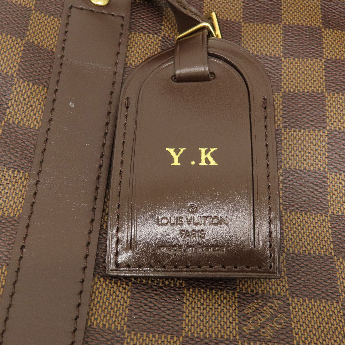 LOUIS VUITTON ルイヴィトン N41414 キーポル バンドリエール55 ダミエ エベヌ ボストンバッグ ダミエキャンバス レディース 中古