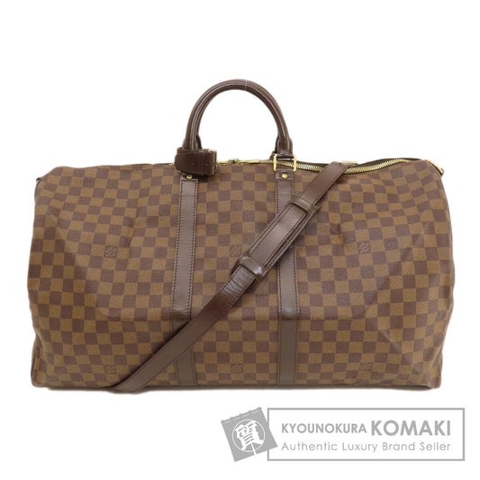 LOUIS VUITTON ルイヴィトン N41414 キーポル バンドリエール55 ダミエ エベヌ ボストンバッグ ダミエキャンバス レディース 中古