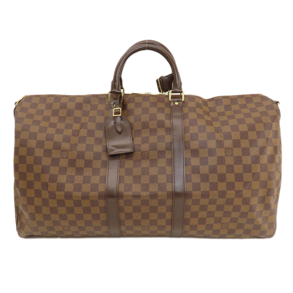 LOUIS VUITTON ルイヴィトン N41414 キーポル バンドリエール55 ダミエ エベヌ ボストンバッグ ダミエキャンバス レディース 中古