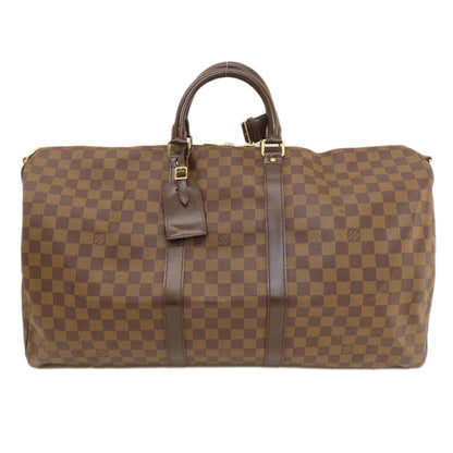 LOUIS VUITTON ルイヴィトン N41414 キーポル バンドリエール55 ダミエ エベヌ ボストンバッグ ダミエキャンバス レディース 中古