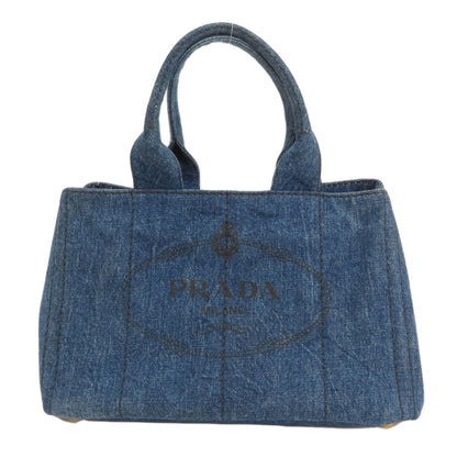 PRADA プラダ B1877B カナパ トートバッグ デニム レディース 中古