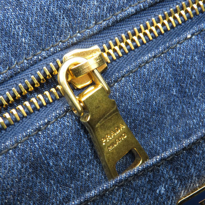 PRADA プラダ B1877B カナパ トートバッグ デニム レディース 中古