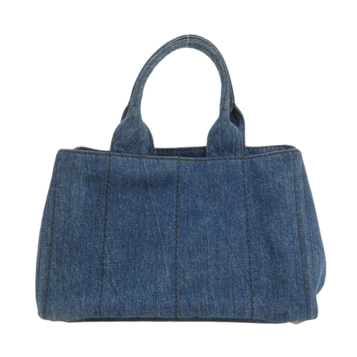 PRADA プラダ B1877B カナパ トートバッグ デニム レディース 中古