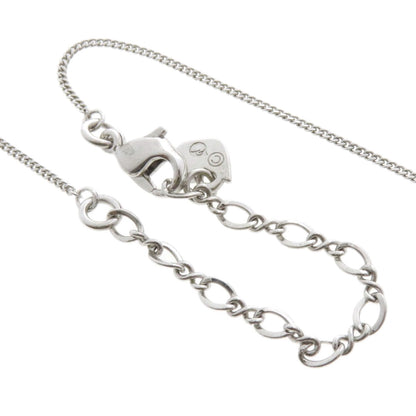SWAROVSKI スワロフスキー サークルモチーフ ネックレス 金属製 レディース 中古