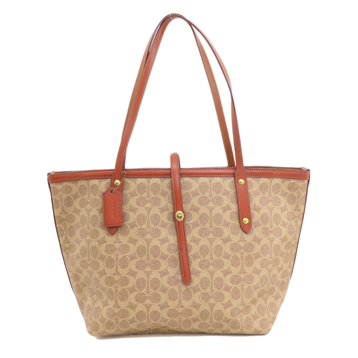 COACH コーチ 32714 シグネチャー トートバッグ PVC レディース 中古