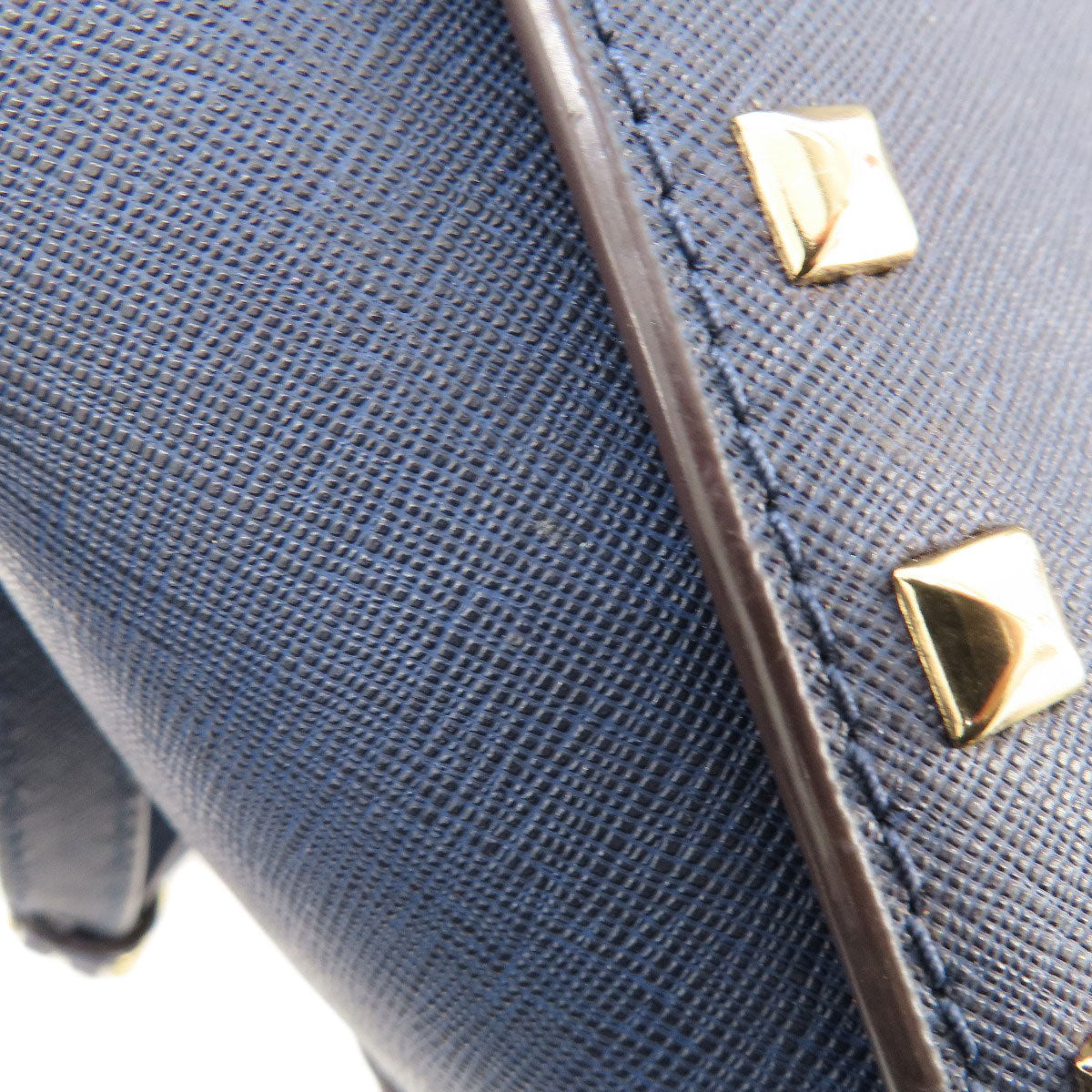 Michael Kors マイケルコース スタッズ ショルダーバッグ レザー レディース 中古