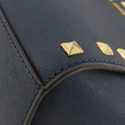 Michael Kors マイケルコース スタッズ ショルダーバッグ レザー レディース 中古