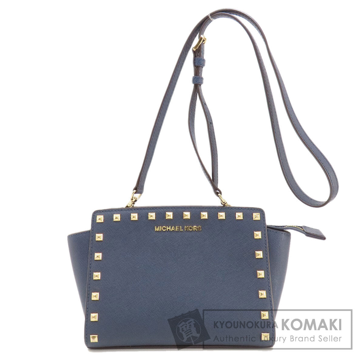 Michael Kors マイケルコース スタッズ ショルダーバッグ レザー レディース 中古