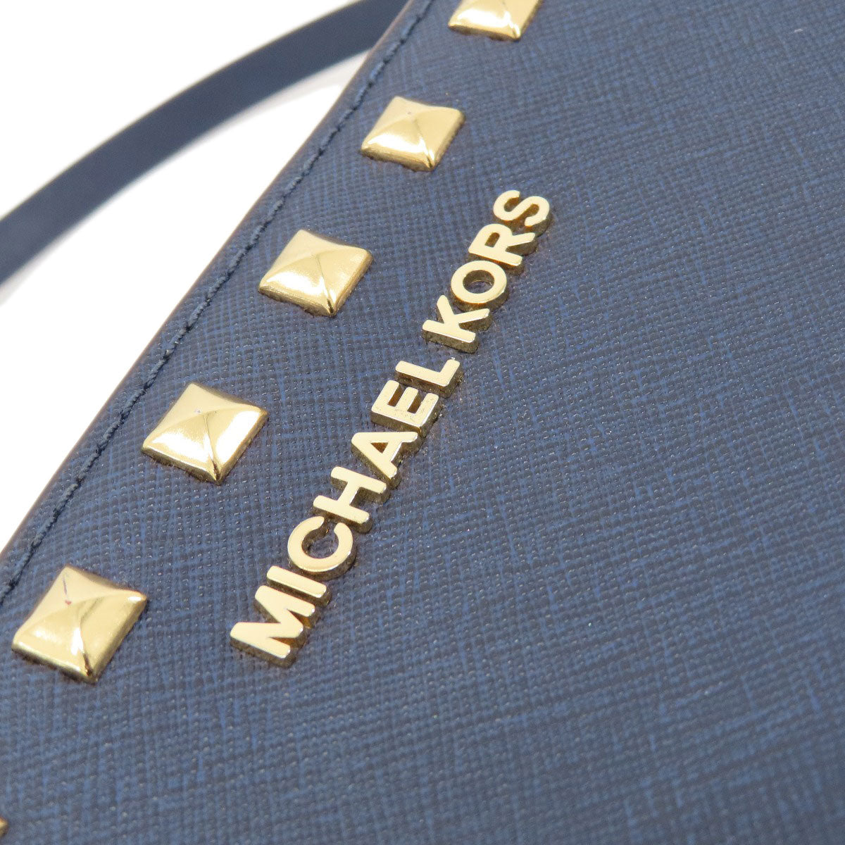 Michael Kors マイケルコース スタッズ ショルダーバッグ レザー レディース 中古