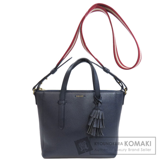 BALLY バリー バリーストライプ 2WAY トートバッグ レザー レディース 中古