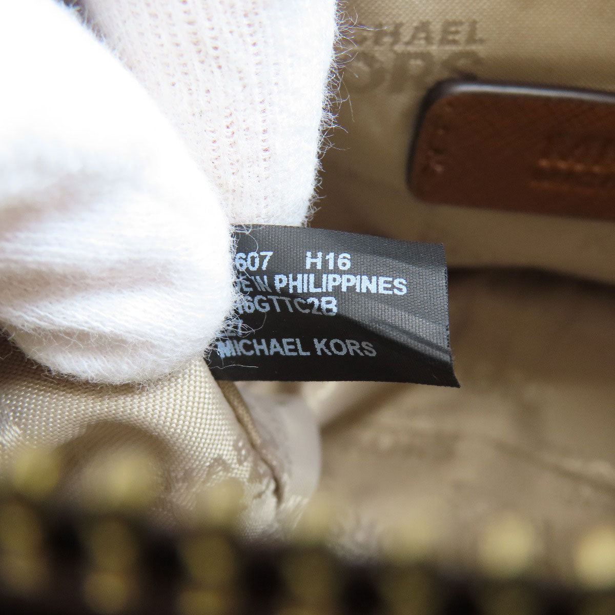 Michael Kors マイケルコース MKシグネチャー 2WAY ハンドバッグ PVC レディース 中古