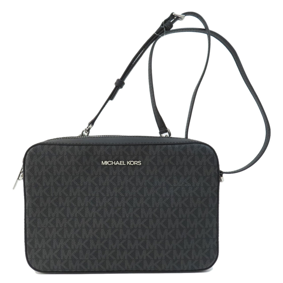 Michael Kors マイケルコース MKシグネチャー ショルダーバッグ コーティングキャンバス レディース 中古