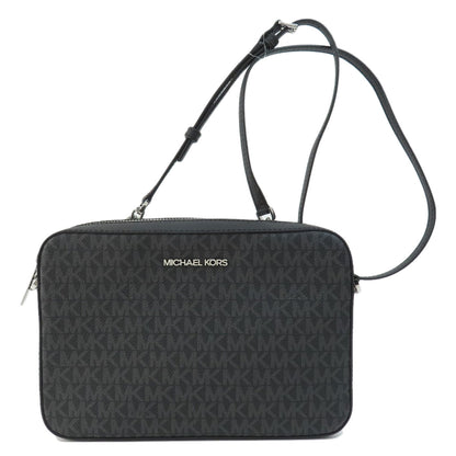 Michael Kors マイケルコース MKシグネチャー ショルダーバッグ コーティングキャンバス レディース 中古