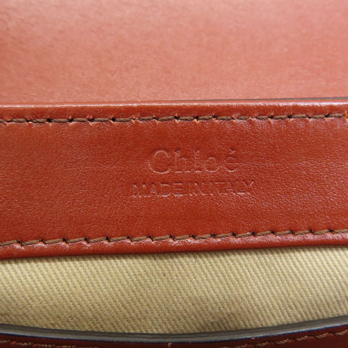 CHLOE クロエ ミニロングショルダー クロエC 2WAY ショルダーバッグ レザー レディース 中古