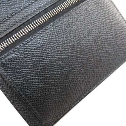 HERMES エルメス ベアンコンパクト 黒 ブラック シルバー金具 二つ折り財布（小銭入れあり） エプソン レディース 中古