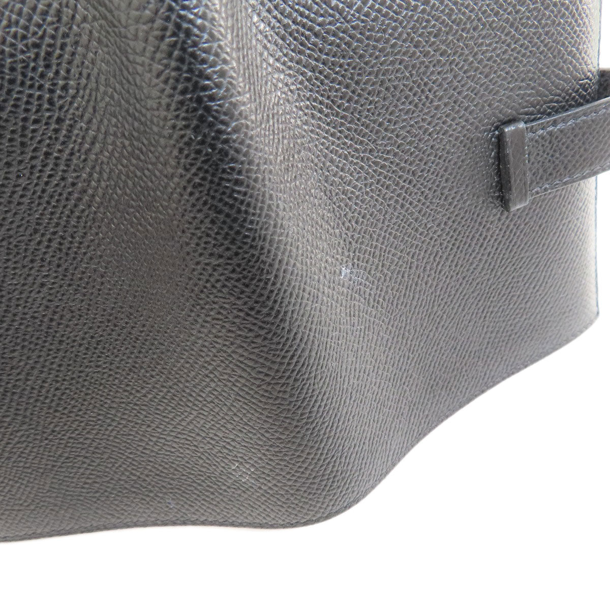HERMES エルメス ベアンコンパクト 黒 ブラック シルバー金具 二つ折り財布（小銭入れあり） エプソン レディース 中古