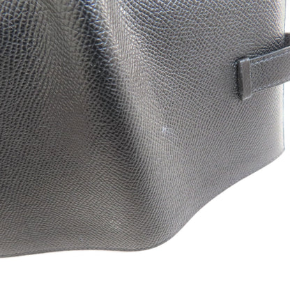 HERMES エルメス ベアンコンパクト 黒 ブラック シルバー金具 二つ折り財布（小銭入れあり） エプソン レディース 中古