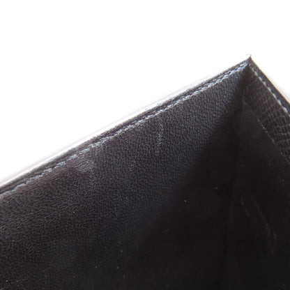 HERMES エルメス ベアンコンパクト 黒 ブラック シルバー金具 二つ折り財布（小銭入れあり） エプソン レディース 中古
