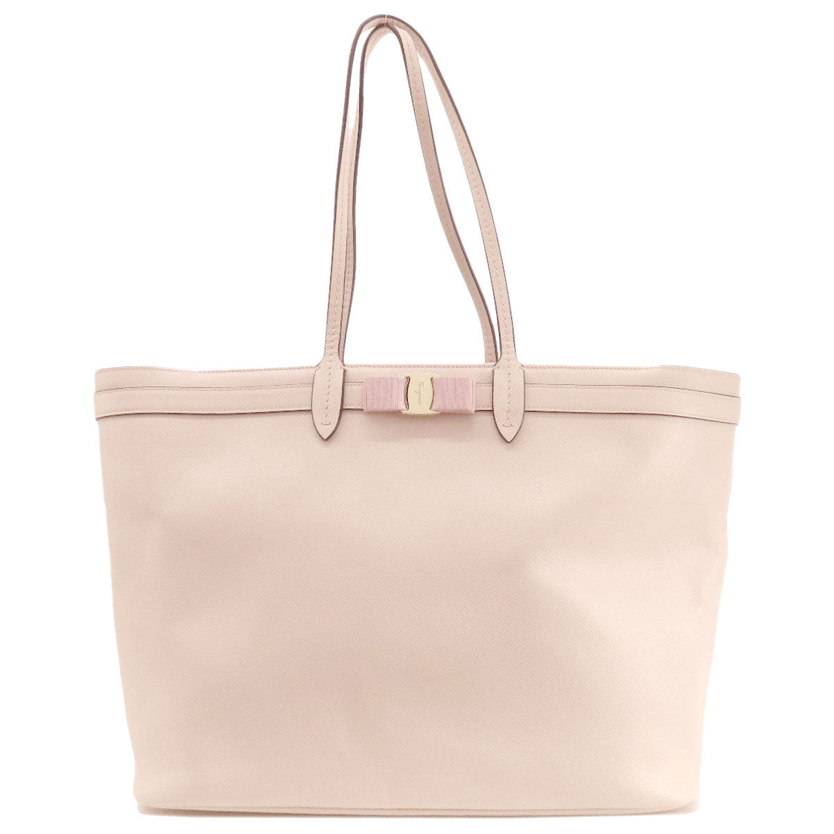 Salvatore Ferragamo サルヴァトーレフェラガモ ヴァラリボン トートバッグ レザー レディース 中古