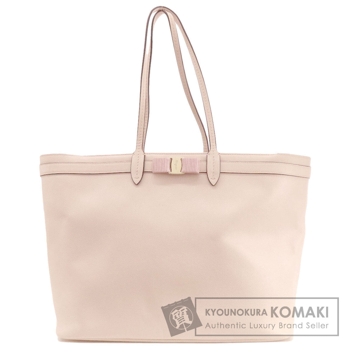 Salvatore Ferragamo サルヴァトーレフェラガモ ヴァラリボン トートバッグ レザー レディース 中古
