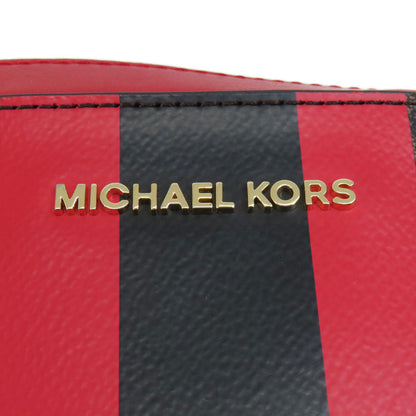 Michael Kors マイケルコース ストライプ MKシグネチャー ショルダーバッグ PVC レディース 中古