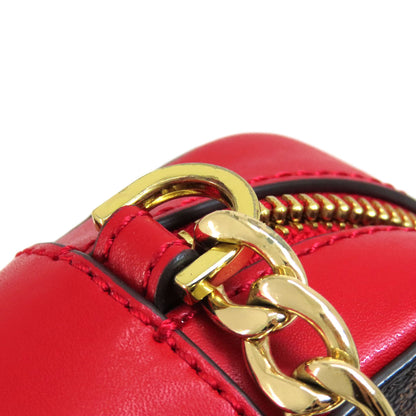 Michael Kors マイケルコース ストライプ MKシグネチャー ショルダーバッグ PVC レディース 中古