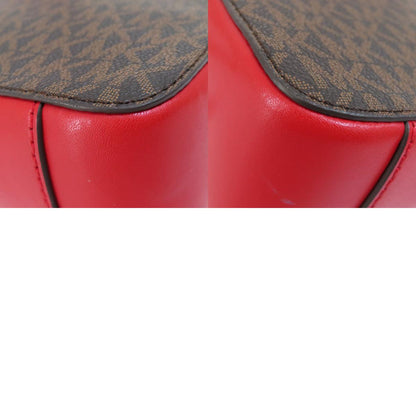 Michael Kors マイケルコース ストライプ MKシグネチャー ショルダーバッグ PVC レディース 中古