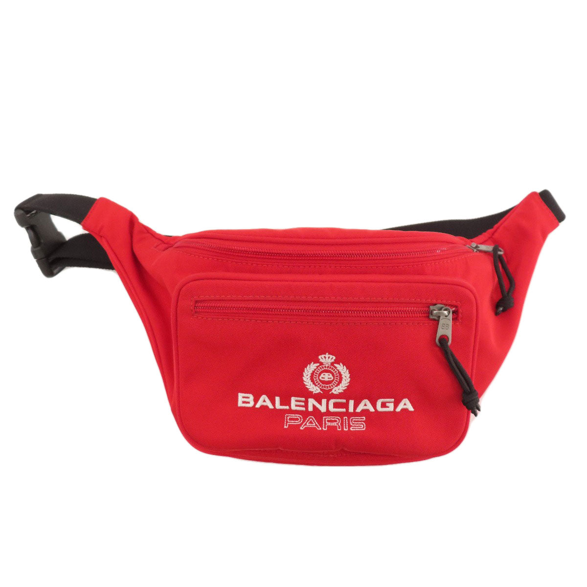 BALENCIAGA バレンシアガ ロゴ ボディバッグ キャンバス レディース 中古