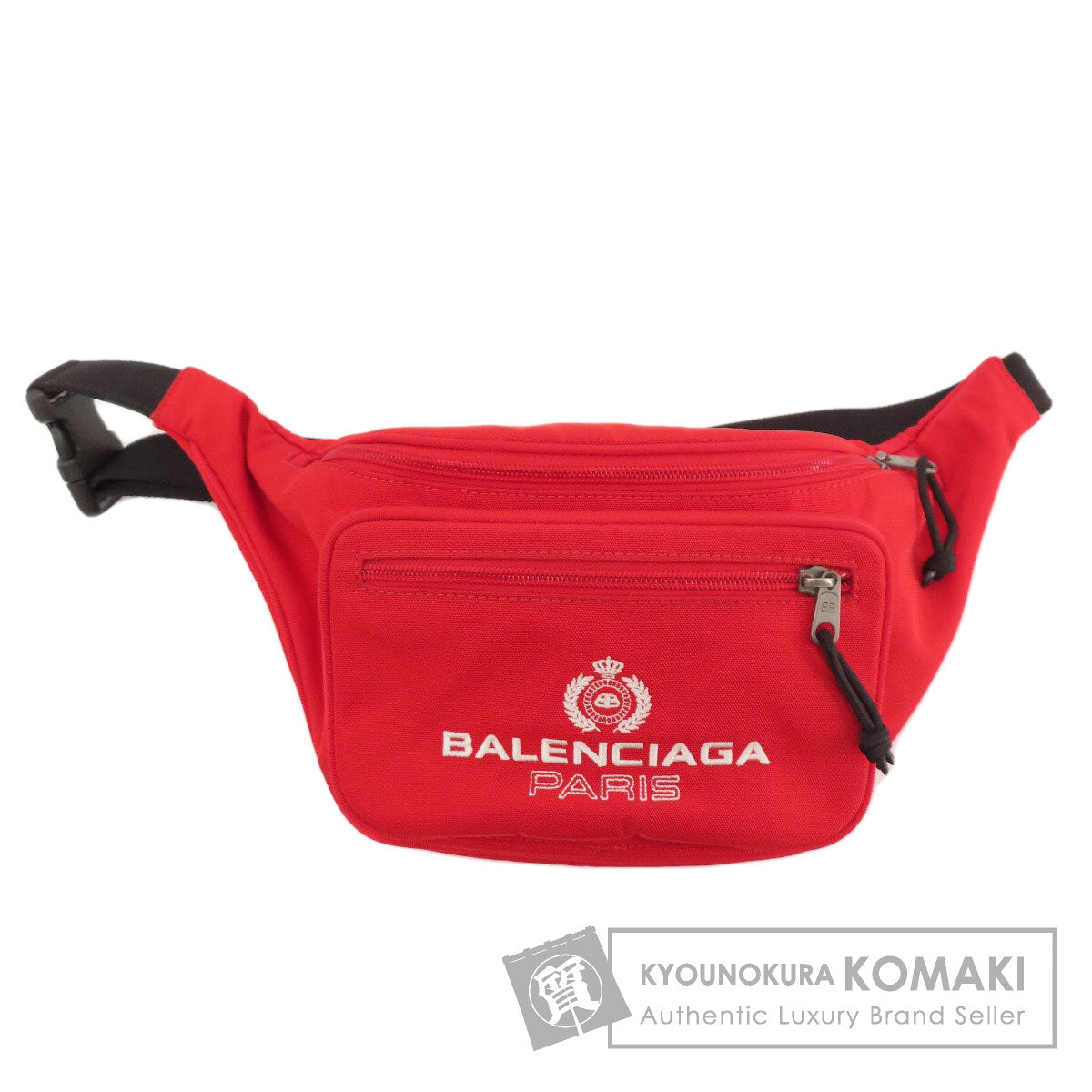 BALENCIAGA バレンシアガ ロゴ ボディバッグ キャンバス レディース 中古