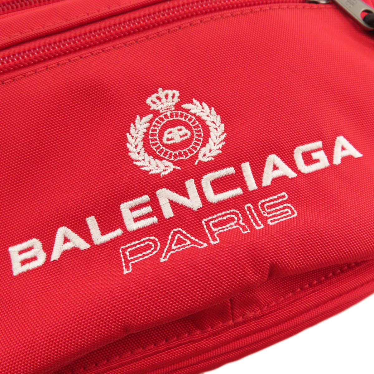 BALENCIAGA バレンシアガ ロゴ ボディバッグ キャンバス レディース 中古