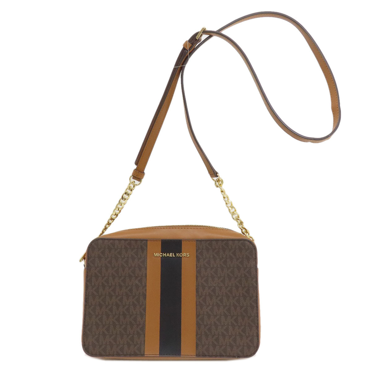 Michael Kors マイケルコース MKシグネチャー ショルダーバッグ レザー レディース 中古