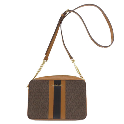 Michael Kors マイケルコース MKシグネチャー ショルダーバッグ レザー レディース 中古