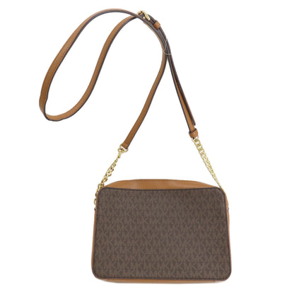 Michael Kors マイケルコース MKシグネチャー ショルダーバッグ レザー レディース 中古