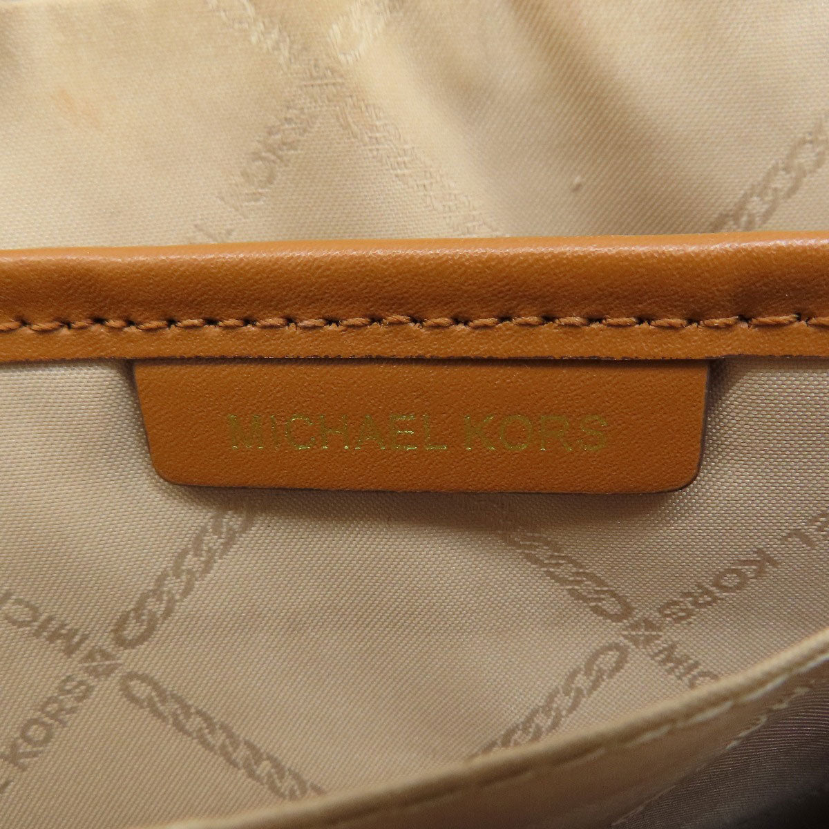 Michael Kors マイケルコース MKシグネチャー ショルダーバッグ レザー レディース 中古