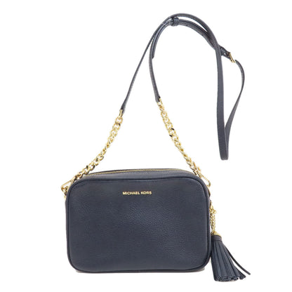 Michael Kors マイケルコース ロゴ ショルダーバッグ レザー レディース 中古