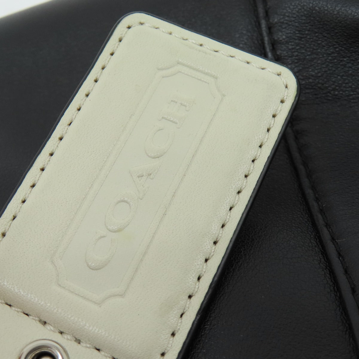 COACH コーチ F23948 ロゴ ショルダーバッグ レザー レディース 中古