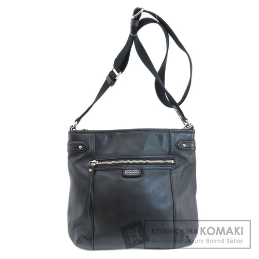 COACH コーチ F23948 ロゴ ショルダーバッグ レザー レディース 中古